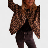 Rosa - Abric modern amb estampat de lleopard