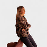 Rosa - Abric modern amb estampat de lleopard