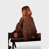 Rosa - Abric modern amb estampat de lleopard