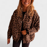 Rosa - Abric modern amb estampat de lleopard