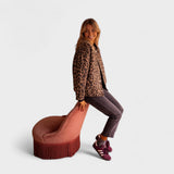 Rosa - Abric modern amb estampat de lleopard