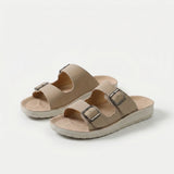 Nuria - Slides de confort amb doble sivella ajustable
