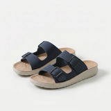 Nuria - Slides de confort amb doble sivella ajustable