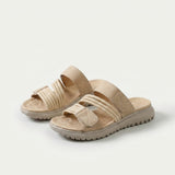 Cleo - Sandalia deportiva de confort con suela de plataforma