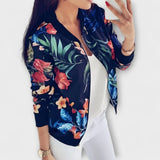Andreia - Jaqueta bomber elegant amb estampat floral
