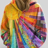 Laura™ | Sudadera multicolor patchwork