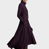 Teresa - Vestit maxi de punt asimètric amb coll alt