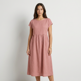 Chira Vestit midi amb mànig curta
