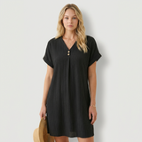 Vestit Delia amb escot en V i detalls de botons