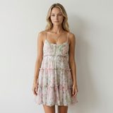Luna Vestit Floral Volants