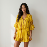 Vestit Alejandra Boho Groc