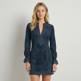 Vestit mini vintage de pell al revés