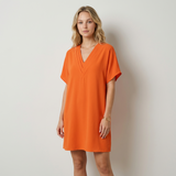 Mirabela Elegant vestit amb escot en V drapejat