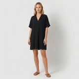 Mirabela Elegant vestit amb escot en V drapejat