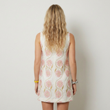 Clara Vestit Floral Blanc