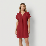 Vestit Delia amb escot en V i detalls de botons